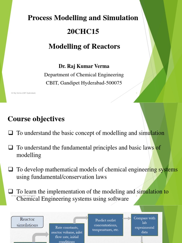 Unit Ii Lectures Notes Modeling Of Reactors Pdf Chemical Reactor