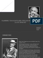 Planning Thoughts and Philosophy of Frank Lloyd Wright