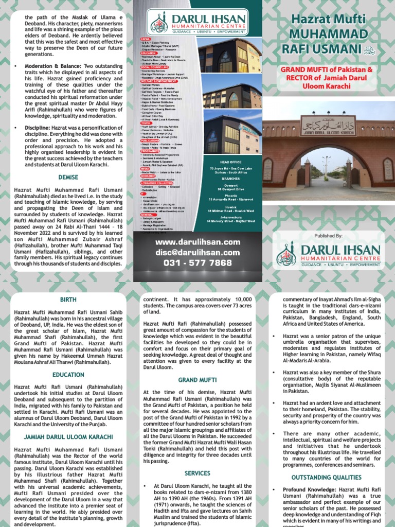 Mufti Rafi Uthmani | PDF