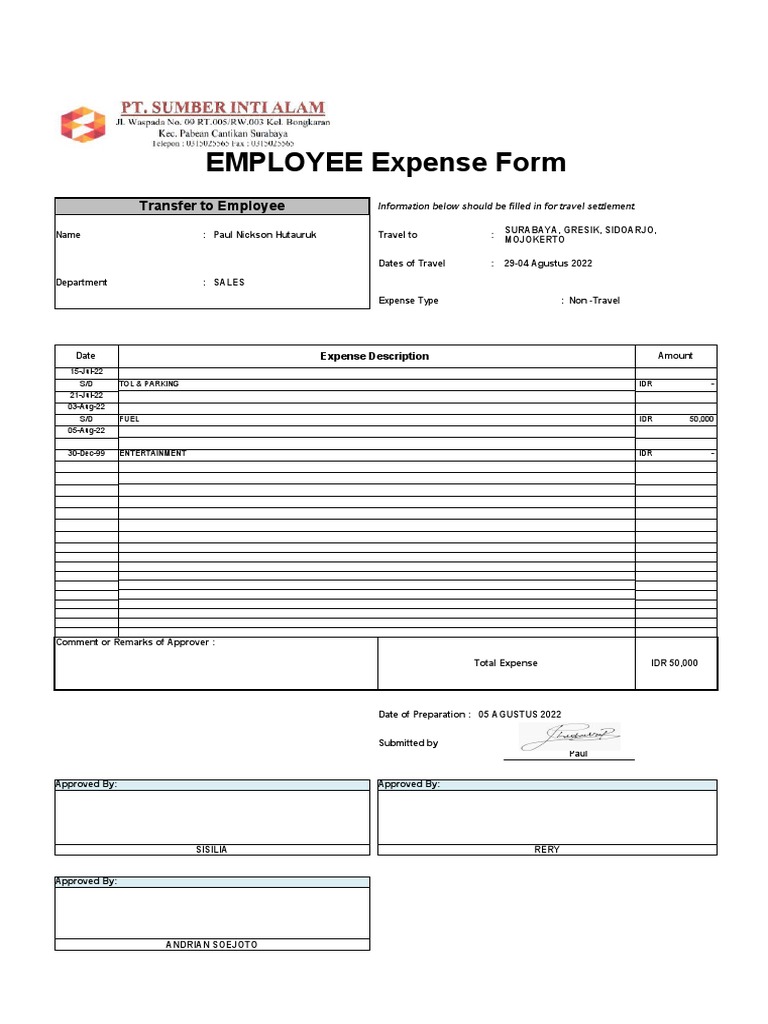 Expense 29-4 Agustus 2022 | PDF