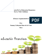 La Importancia de La Educacion Financiera en La Vida Cotidiana