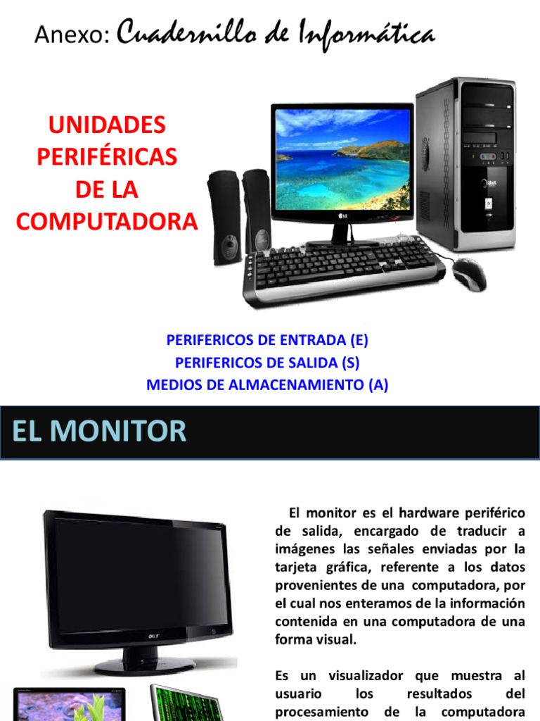 Periféricos de la Computadora | PDF | Periférico | Hardware de la ...