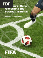 Procedural Rules Governing The Football Tribunal October 2021