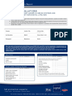 Inspection Checklist Form - Permanent Installations