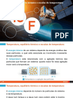 Temperatura, Equilíbrio Térmico e Escalas de Temperatura