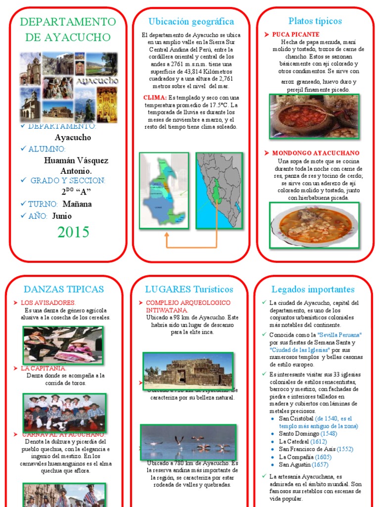 Triptico Ayacucho | PDF