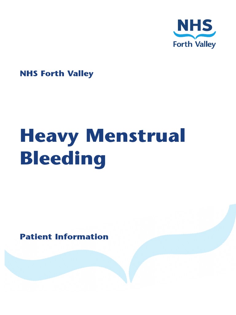 Heavy Menstrual Bleeding NHS Forth Valley PDF Combined Oral