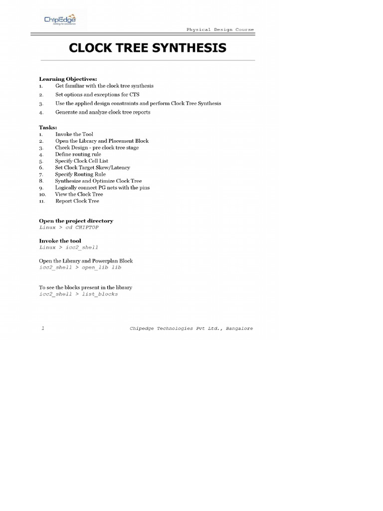 8 Clock Tree Synthesis PDF