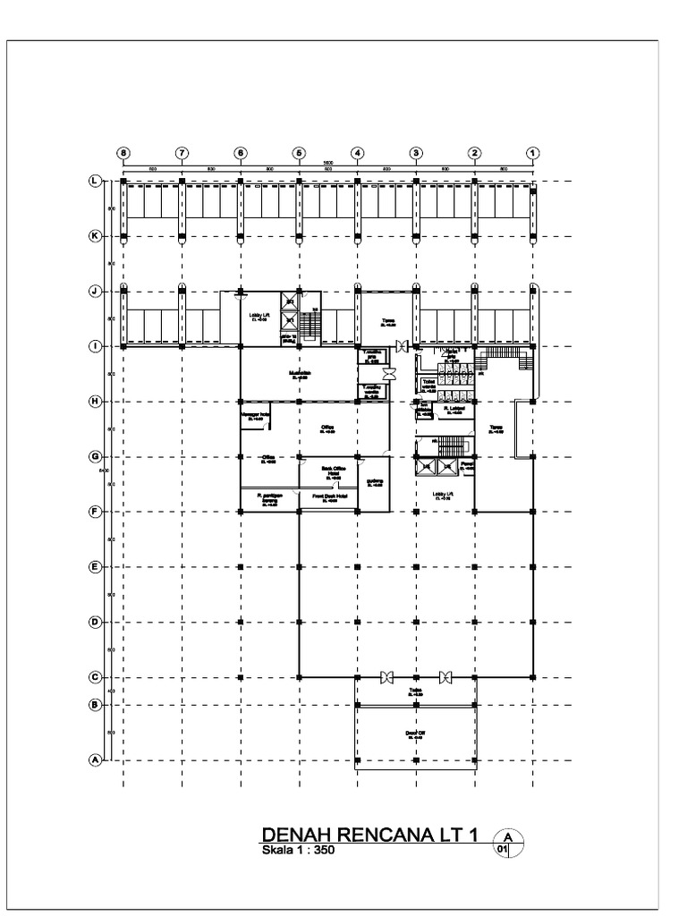 Denah Hotel Tapak Tuan | PDF
