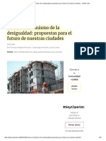 Contra El Urbanismo de La Desigualdad - Propuestas para El Futuro de Nuestras Ciudades - CIPER Chile