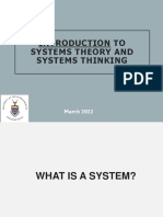 Introduction To Systems Theory