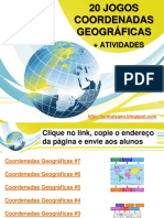 20 Jogos Coordenadas Geográficas