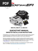 Sniper EFI Installation Quickstart Guide | PDF | Throttle | Fuel Injection
