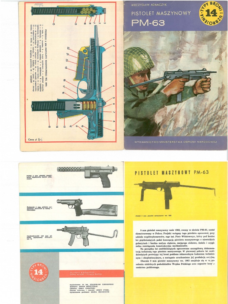 Typy Broni I Uzbrojenia 014-Pistolet Maszynowy PM-63 | PDF