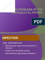 Common Problems of The Critically Ill Patient