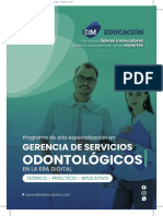 Brochure Gerencia de Servicios Odontológicos en La Era Digital 2023 IDM