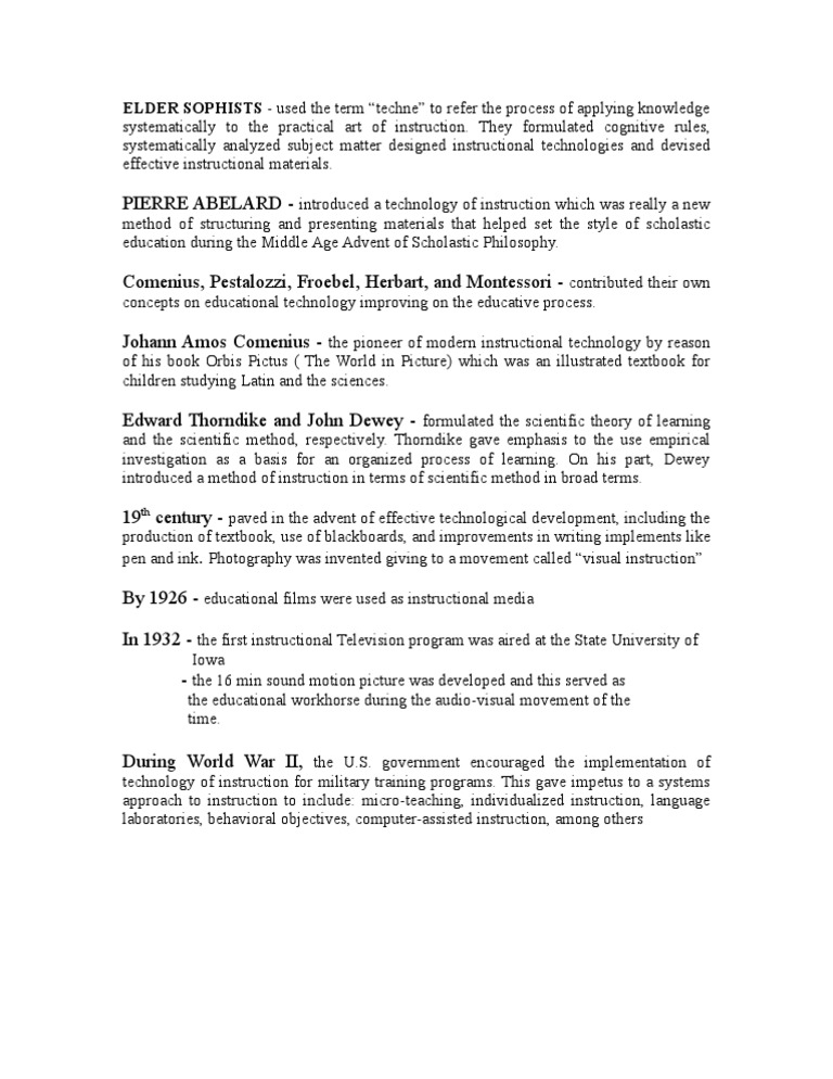 Evolution of Educational Technology | PDF | History