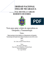 Manejo Quirúrgico Del Pie Diabético en El Departamento de Ortopedia y Traumatología en Hospital Carlos Roberto Huembes