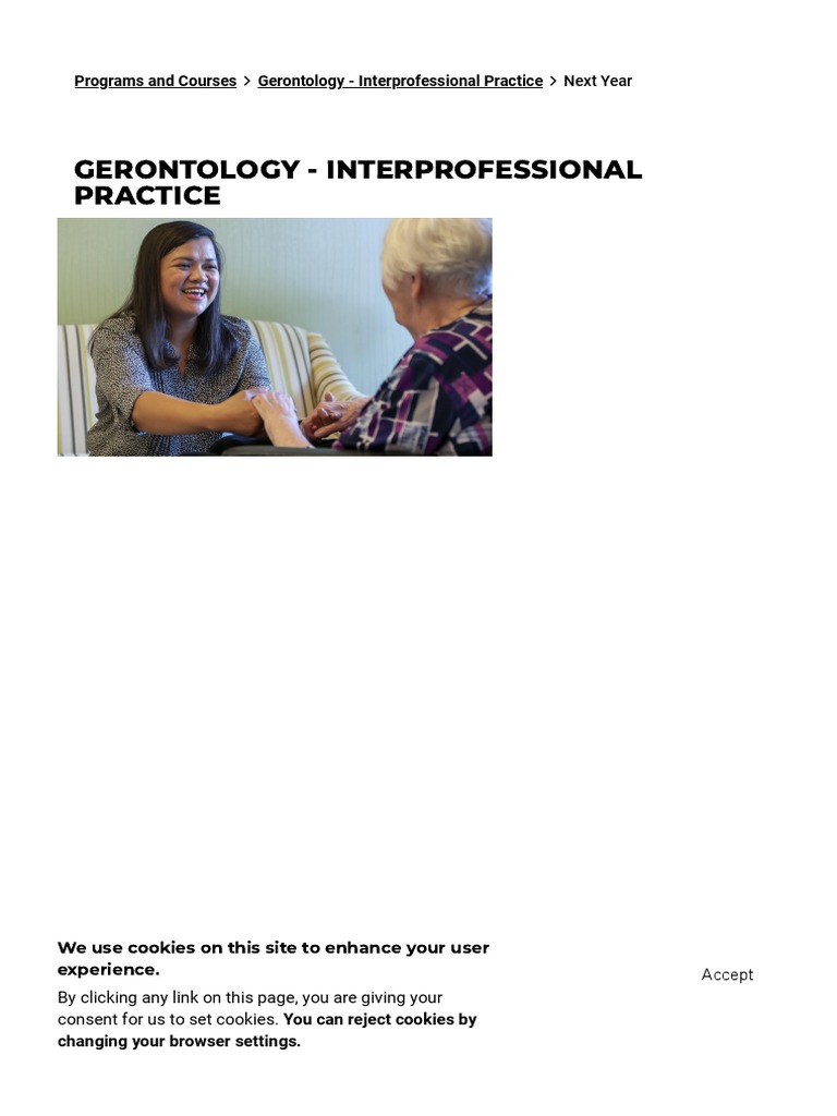 Gerontology Interprofessional Practice 2024 | PDF | Http Cookie ...
