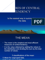 Measures of Central Tendency