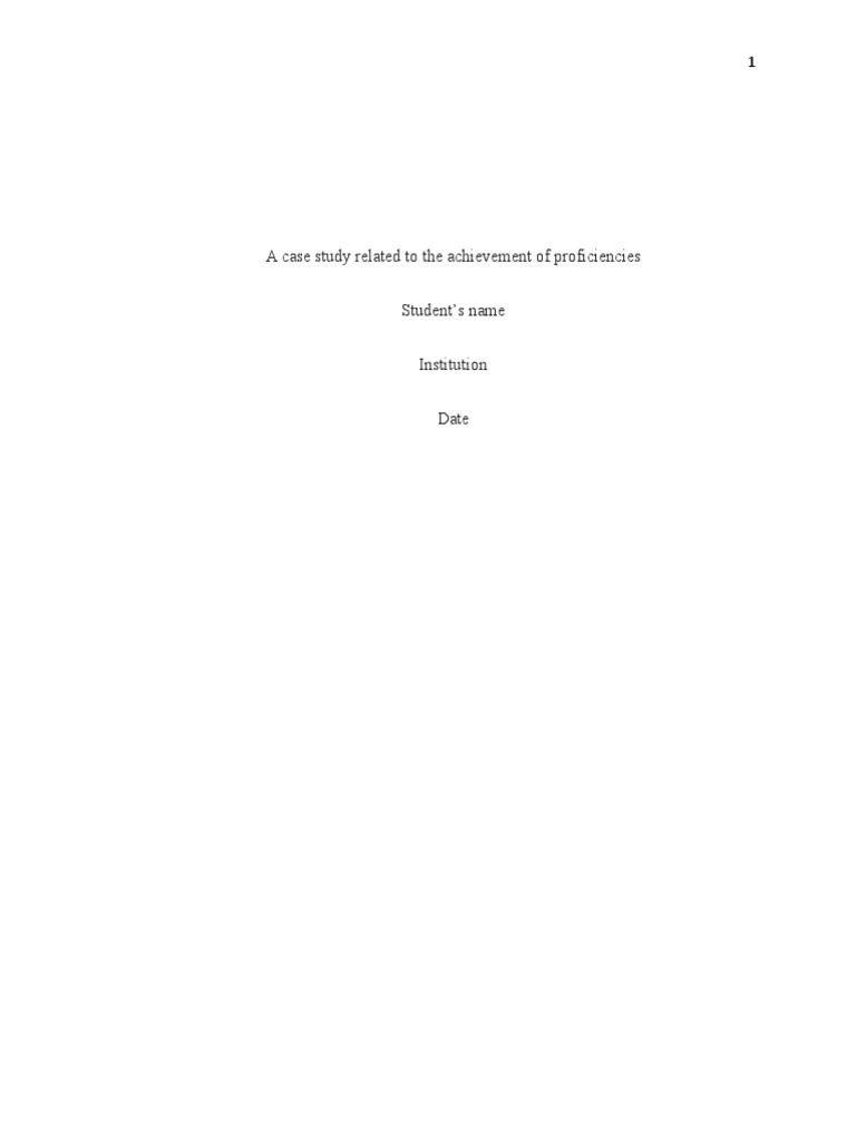 Nursing Proficiency - Edited | PDF | Nursing | Patient