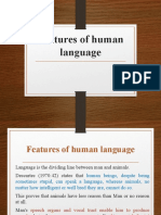 Features of Human Language