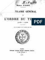 D'Albon André - Cartulaire Général de L'ordre Du Temple