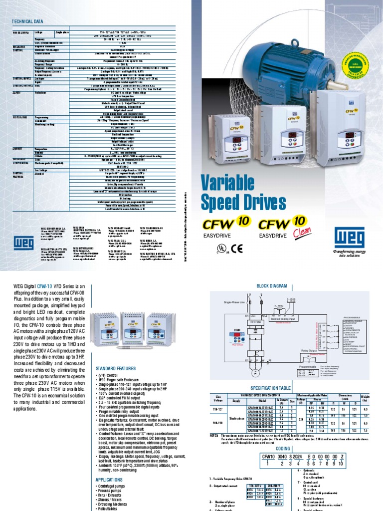 CFW10 | PDF | Power Supply | Electrical Engineering