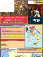 Renascimento, A Formação Do Estado Moderno e o o Absolutismo Monárquico - Resumida