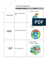 Contoh Papan Cerita Selamatkan Bumi Kita