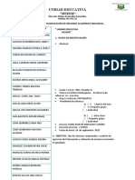 PLANIFICACIÓN DE REFUERZO ACADÉMICO INDIVIDUAL 1 Parcial 2Q 9N0 B