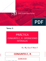 Tema 05 - Conjuntos Z, R - Operaciones - Intervalos - C. Procedimental - Actitudinal