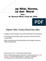 Konsep Nilai, Norma, Etika Dan Moral