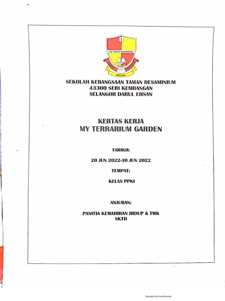 Kertas Kerja My Terrarium Garden | PDF