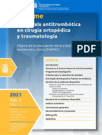 Profilaxis Antitrombótica en Cirugía Ortopédica y Traumatología