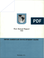 Inter American Development Bank First Annual Report 1960