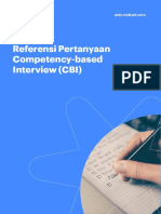 Referensi Pertanyaan Competency-Based Interview (CBI)