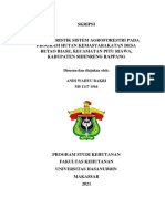 Karakteristik Sistem Agroforestri Pada Program Hutan Kemasyarakatan