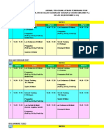 Jadwal Program Latihan Pembinaan Fisik Kls Non Bimbel