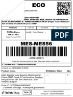 MES-MES56: Product Name SKU (Seller SKU) Qty
