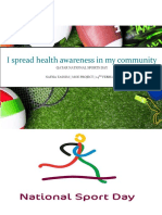 I Spread Health Awareness in My Community (Qatar Sports Day)