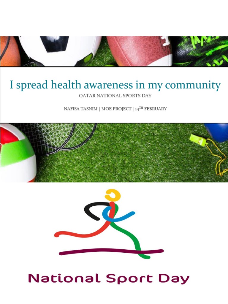 I Spread Health Awareness in My Community (Qatar Sports Day) PDF