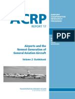 ACRP Report 17 Airports and The Newest Generation of General Aviation Aircraft, Volume 2-Guidebook