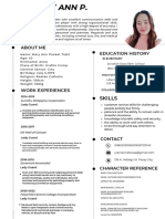 White Black Modern Resume