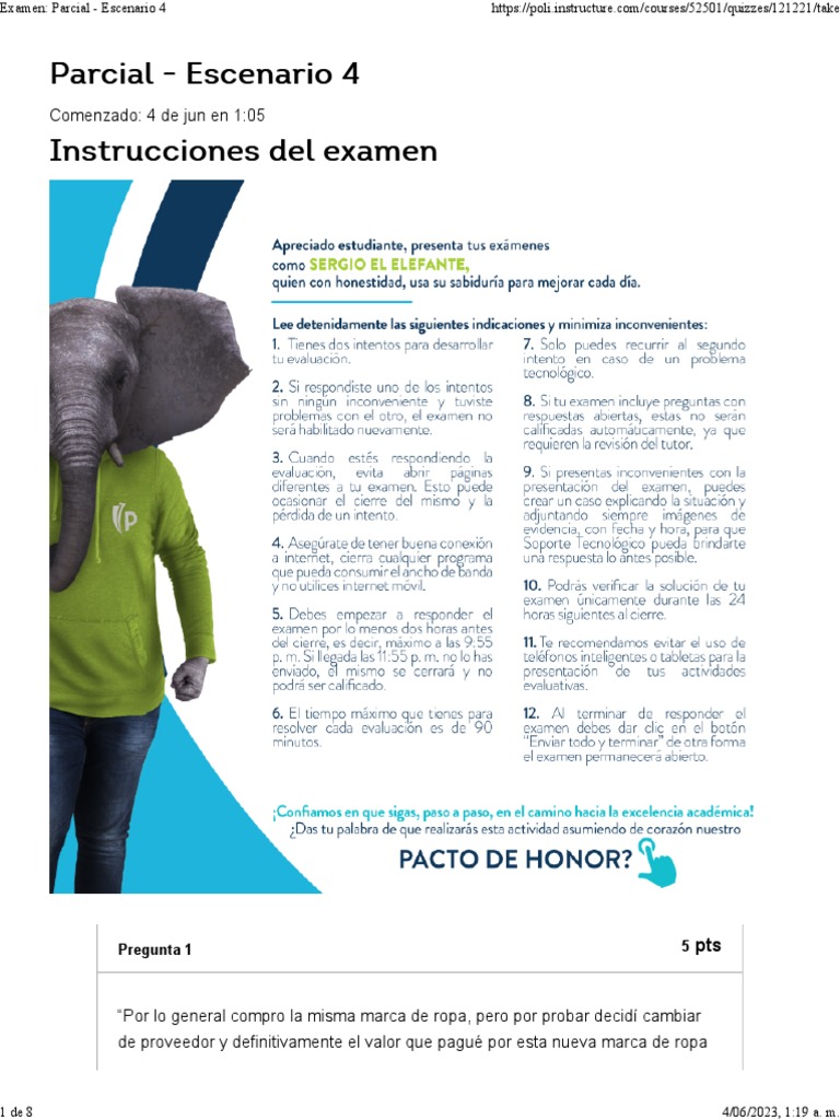 Examen Parcial: Calidad y Normas ISO | PDF | Business