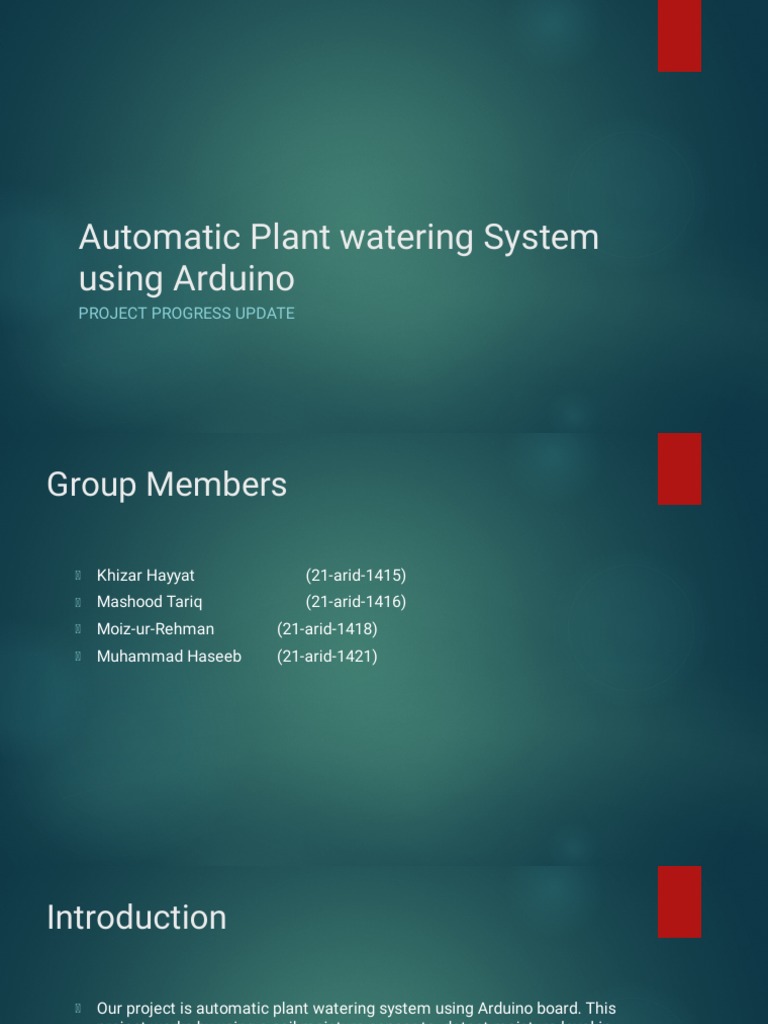 Automatic Plant Watering System Using Arduino1 Final PDF