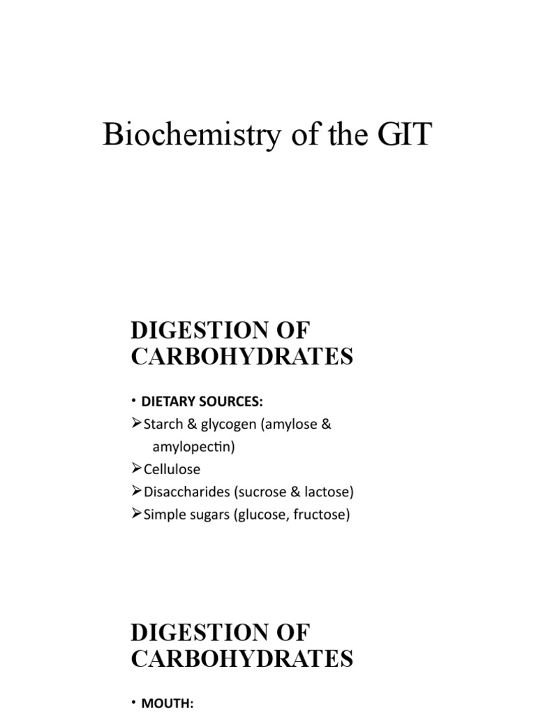 1 Biochemistry Of Git Pdf