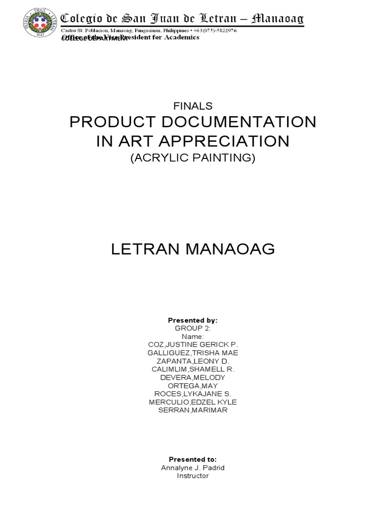 Group2 Art App Painting PDF Paintings Oil Painting