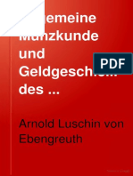 Arnold Luschin Von Ebengreuth - MITTELALTERLICHEN UND NEUEREN GESCHICHTE - 1904