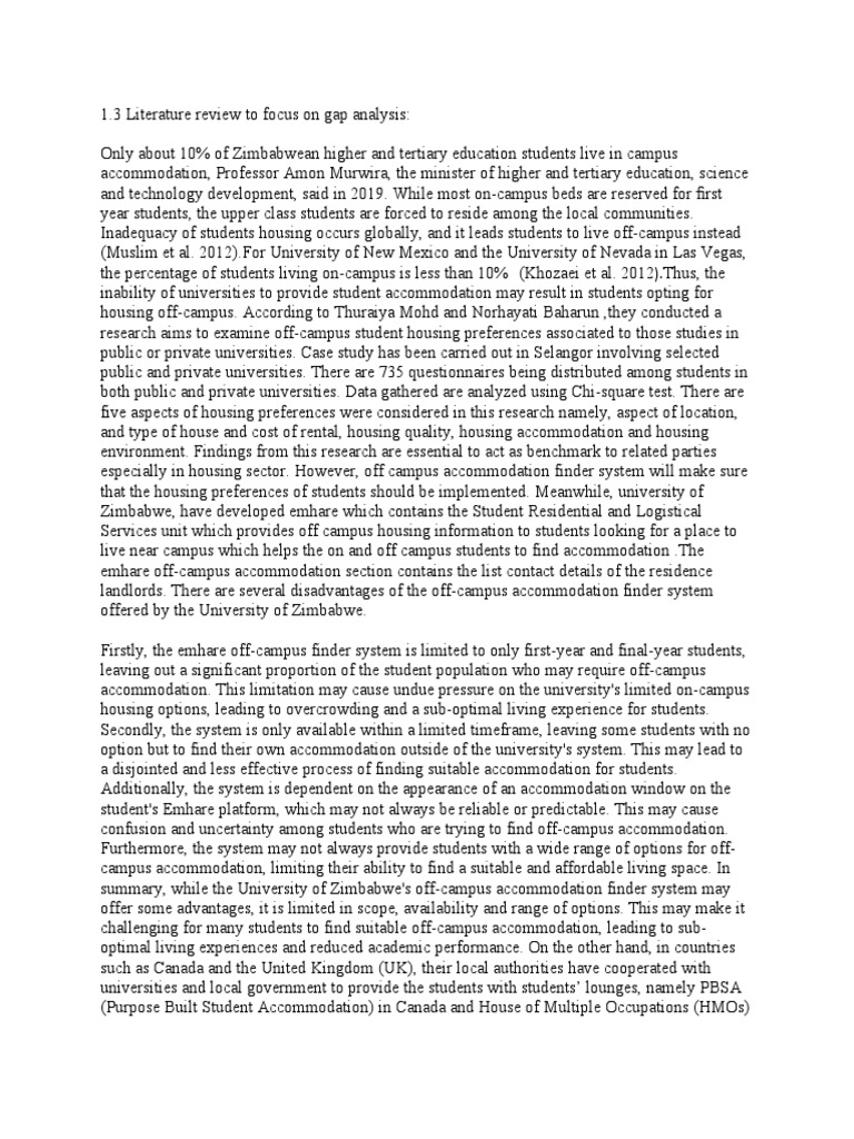 Literature review pdf booking com dormitory